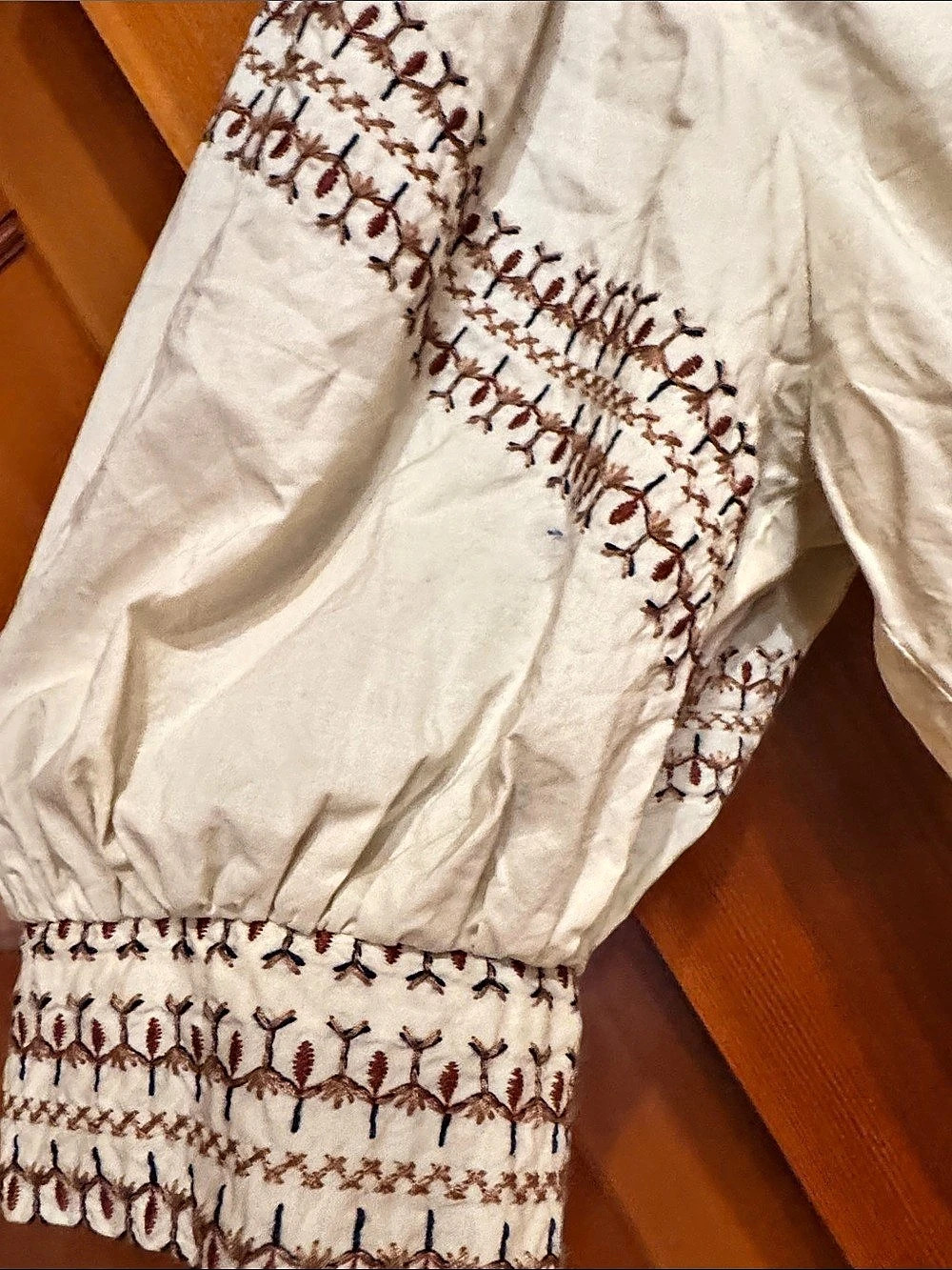 Democracy Embroidered Peasant Top - Picture 6 of 7
